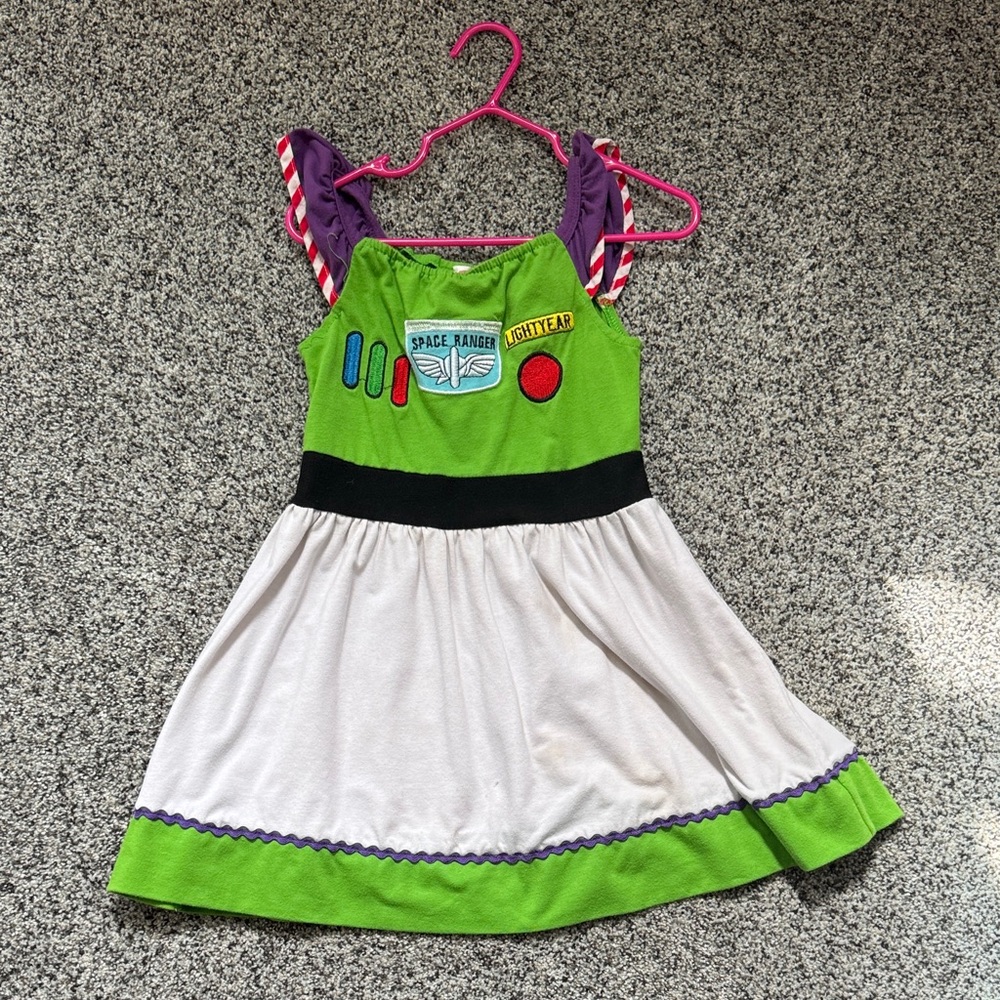 Buzz Lightyear- Costume Dress - Green and White